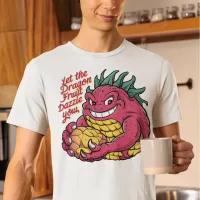 Dragon Fruit Character Enjoying A Tasty Treat T-Shirt