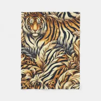 Beautiful Tiger Fleece Blanket