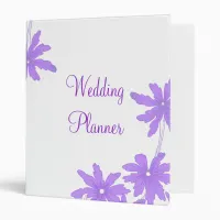 Purple Daisies Wedding Binder