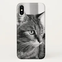 Cat portrait - the thinker iPhone x case