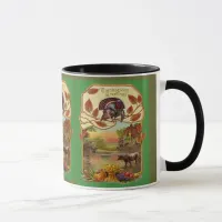 Vintage Thanksgiving Greetings Mug