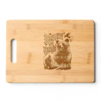 Funny Bear Hunting Cutting Board