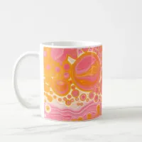 Pink and Orange Fluid Art  Coffee Mug