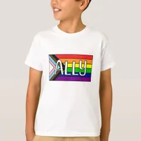 LGBTQIA+ Ally | Rainbow Flag T-Shirt