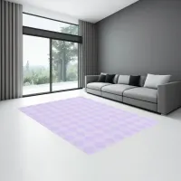 Geometric Diamonds Lilac Area Rug