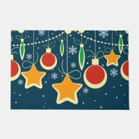 Retro Colorful Christmas Ornaments Design