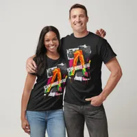 Customizable Graffiti Style Letter "A" Graphic T-Shirt