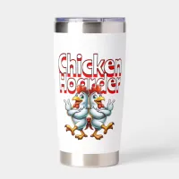 Funny Chicken Hoarder Personalized Insulated Tumbler