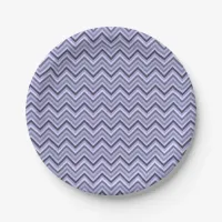 Lavender Zig Zags Paper Plates