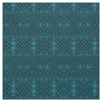 Modern Denim Blue Decorative Geometric Pattern Fabric