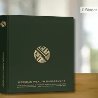 Modern Minimalist Luxury Financial Portfolio 3 Ring Binder