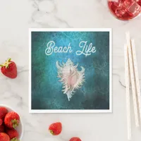 Conch Shell "Beach Life" Napkins