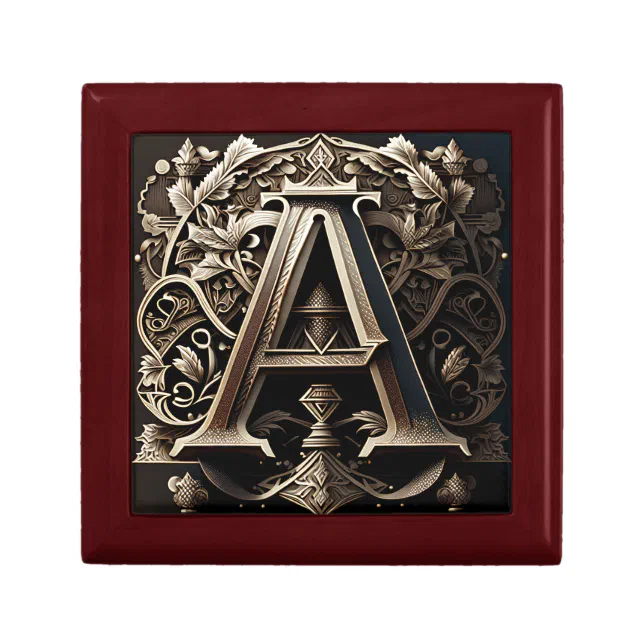 Medieval Ornamental Letter A  Gift Box