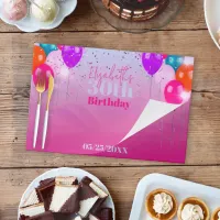 Trendy Female Birthday Celebration Paper Placemat