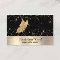 *~* Glitter Gold Butterfly Mystical Magical Stars  Business Card