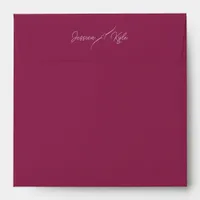 Raspberry Solid Stationery Colored Envelope