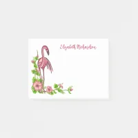 Tropical Flamingos and Flowers Notes