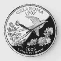 Faux Oklahoma State Quarter Clock