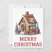 Gingerbread House Christmas Card