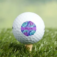 Magnificent hydrangea blossoms, personalizable    golf balls