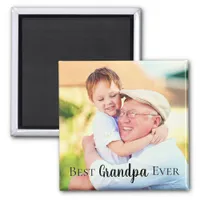 Cute Best Grandpa Pops Grand Dad Ever Photo Magnet