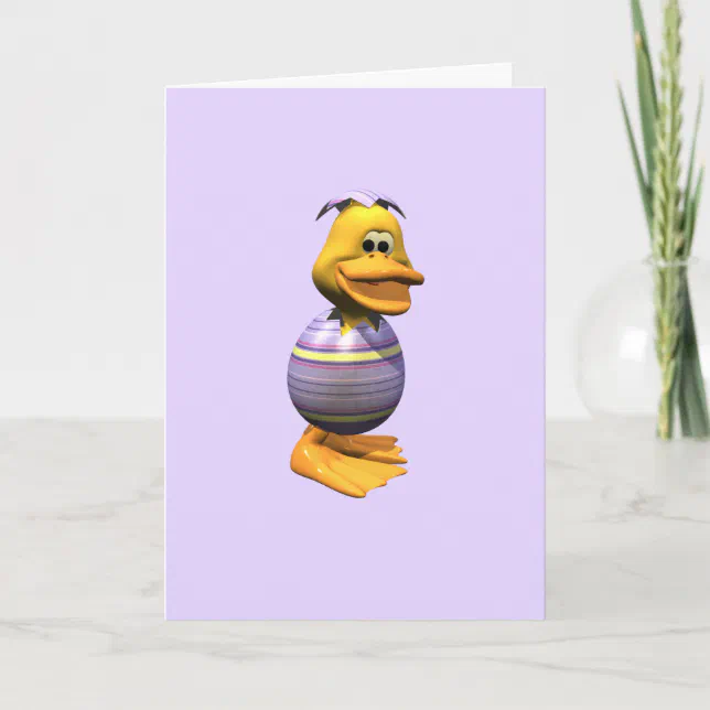 Easter Duck Holiday Card