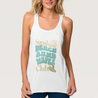 The Sunshine Club, Beach, Sand and Waves Summer  Tank Top