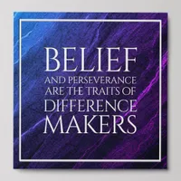 Belief & Perseverance Traits of Difference Makers Peel And Stick Photo Tile