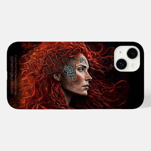 Irish Woman Profile with Abstract Face Paint Case-Mate iPhone 14 Plus Case