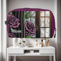 Purple roses by the window - gothic style dopp kit