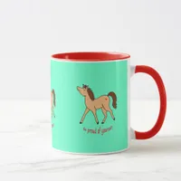 Cute Pony With Be Yourself Quote Mug