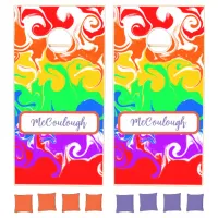 Rainbow Colorful LGBTQIA+  Cornhole Set