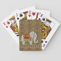 Elephant Walk Monogram Cheetah ID390 Poker Cards