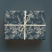 Moody & Romantic Dark Wildflower Wrapping Paper Sheets