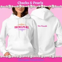 Chucks & Pearls Vote Kamala Hoodie