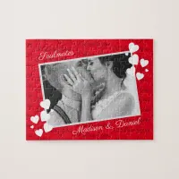 Soulmates I Love You Personalized Photo Romantic Jigsaw Puzzle