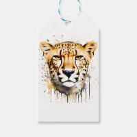 Cheetah Portrait Gift Tags