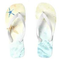 *~* Beach Sea Shore Star Fish Nautical AR7 Flip Flops