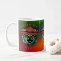 Cinco De Meow Gray Cat Cinco De Mayo Mexico Coffee Mug