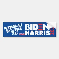 Personalize Custom For Biden/Harris 2020 Vinyl Car Bumper Sticker