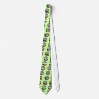 Washington State Picture and USA Text Neck Tie