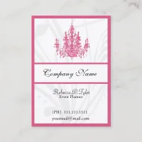 Chic Chandelier Business Cards