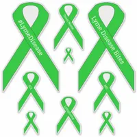 [Lime Green] Lyme, MD, Lymphoma Awareness Ribbon Sticker