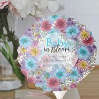 Elegant Radiant Bohemian Flowers Baby in Bloom Balloon