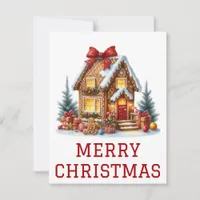 Gingerbread House Christmas Card