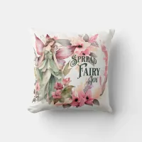 Spread Fairy Joy Throw Pillow