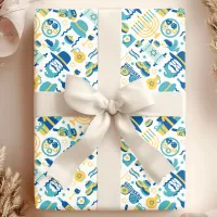 Hanukkah Jewish Sukkot Funny Cute Pattern Wrapping Paper