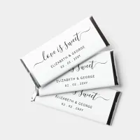 Simple Elegant Script White Personalized Hershey Bar Favors