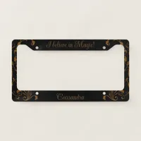 I Believe in Magic! Personalized License Plate Frame