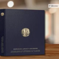 Estate Planning Binder Modern Justice Scale Design